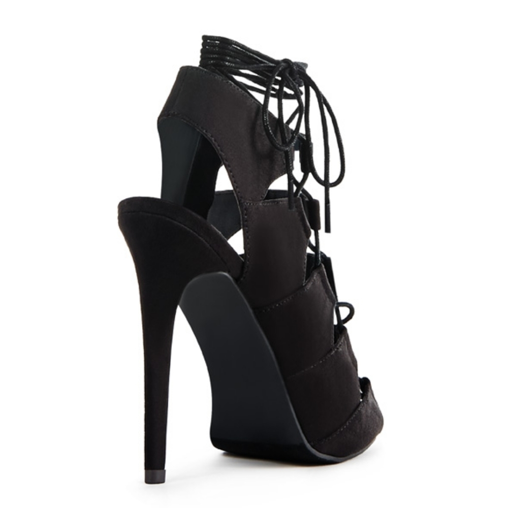 JustFab | Stefany Heel - Black / Size: 10 - Picture 5 of 7